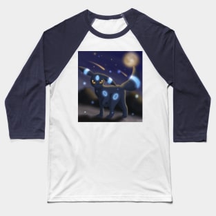 Moonlight fox Baseball T-Shirt